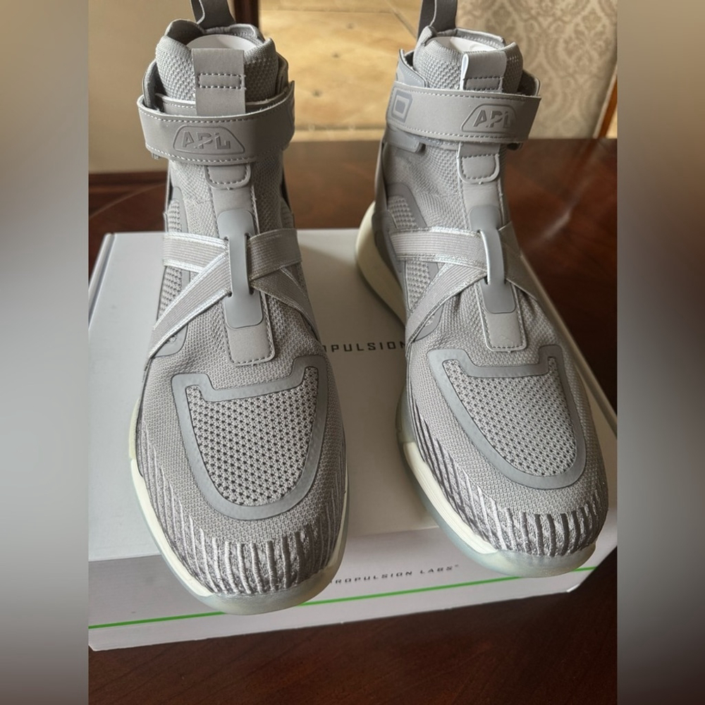 NIB- APL Superfuture unisex Light Gray High-Top Sneakers